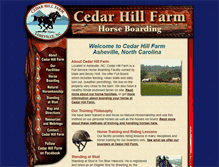 Tablet Screenshot of cedarhillfarm.com